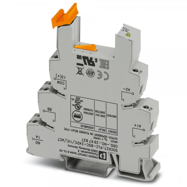 피닉스컨택트 PLC-BSC- 24DC/ 1IC/ACT 릴레이 소켓 2967837
