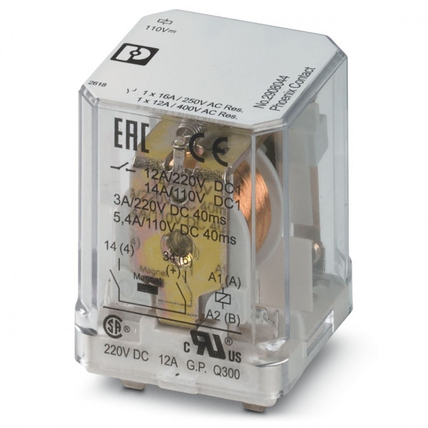 피닉스컨택트 REL-PR1-110DC/1/MB 단일 릴레이 2908044