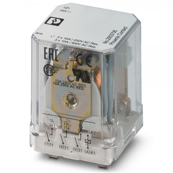 피닉스컨택트 REL-PR3- 24DC/3X1 단일 릴레이 2903706