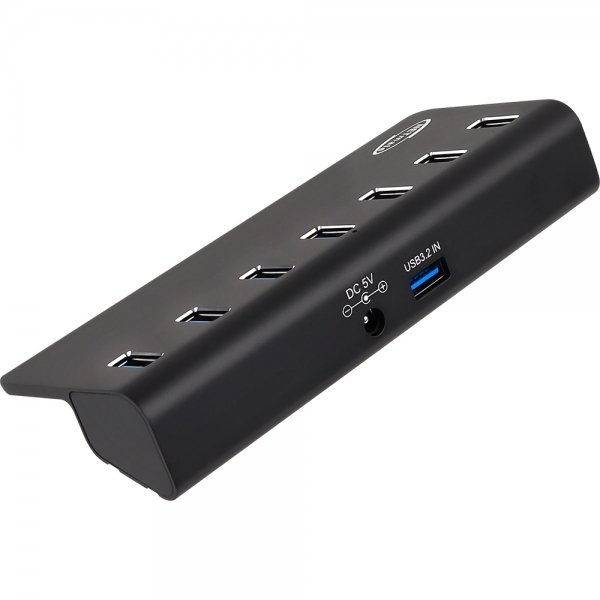 강원전자 넷메이트 USB3.2 7포트 허브 (블랙) NM-UT327B