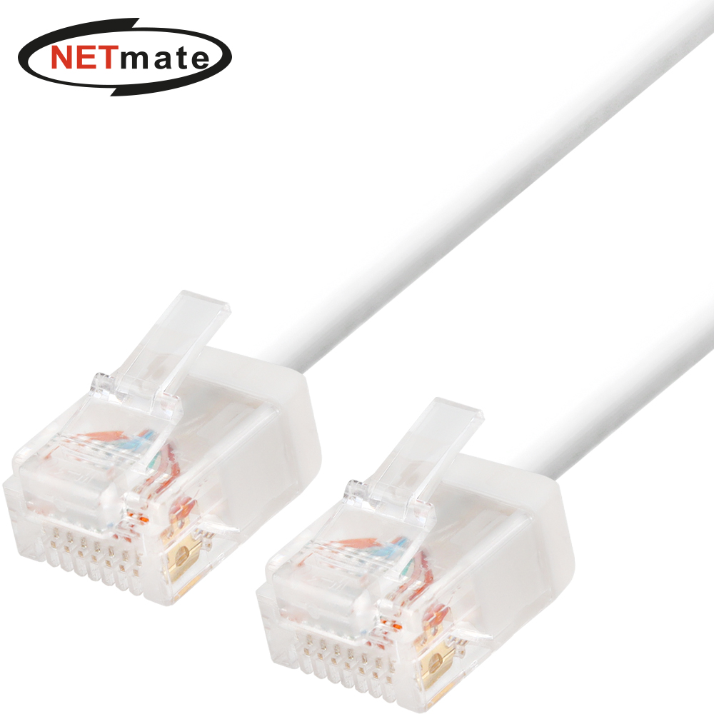 강원전자 넷메이트 CAT.6 UTP 초슬림 랜 케이블 0.5m NM-USS605