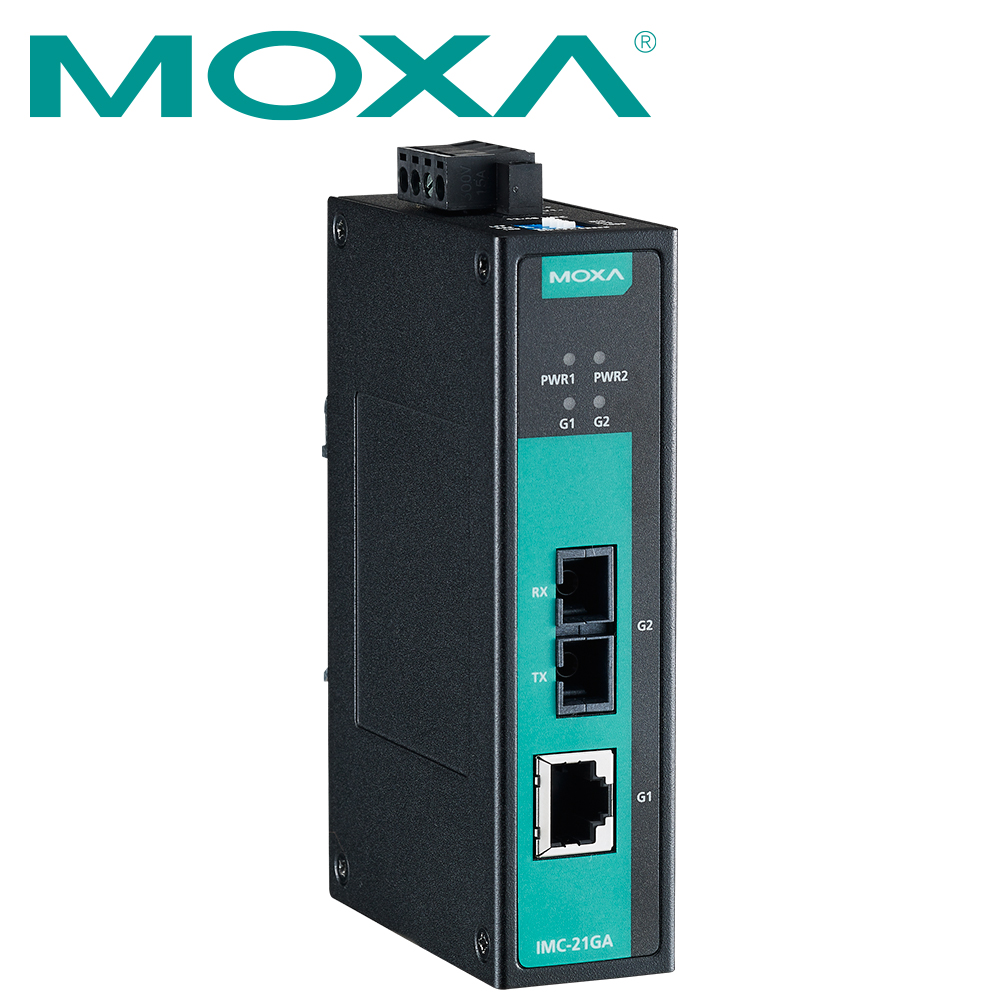 MOXA 산업용 기가비트 이더넷 광 컨버터(SC/싱글/10Km/1310nm) IMC-21GA-LX-SC