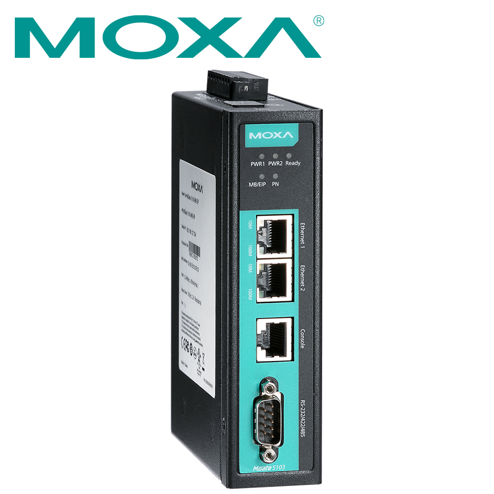 MOXA Modbus, EtherNet/IP to PROFINET 산업용 게이트웨이 MGate 5103
