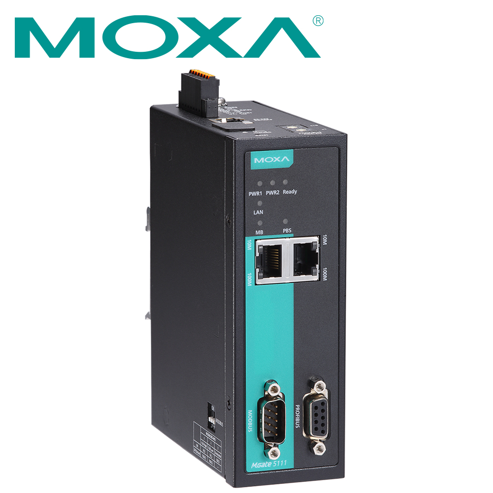MOXA Modbus, PROFINET, EtherNet/IP to PROFIBUS 산업용 게이트웨이 MGate 5111-T