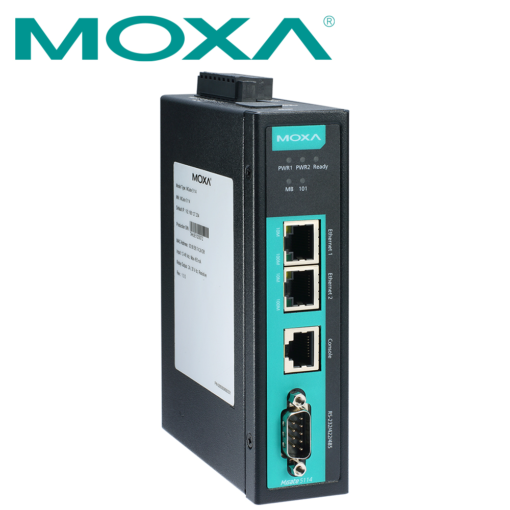 MOXA Modbus, IEC 60870-5-101 to IEC 60870-5-104 산업용 게이트웨이 MGate 5114-T