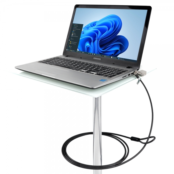 강원전자 넷메이트 노트북 도난방지 4 in 1 와이어 잠금장치 (키 타입/4.5mm/2m) NM-SKNW3M