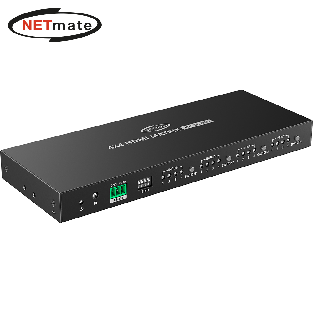 강원전자 넷메이트 4K 60Hz HDMI 매트릭스 4:4 스위치 NM-HMA44