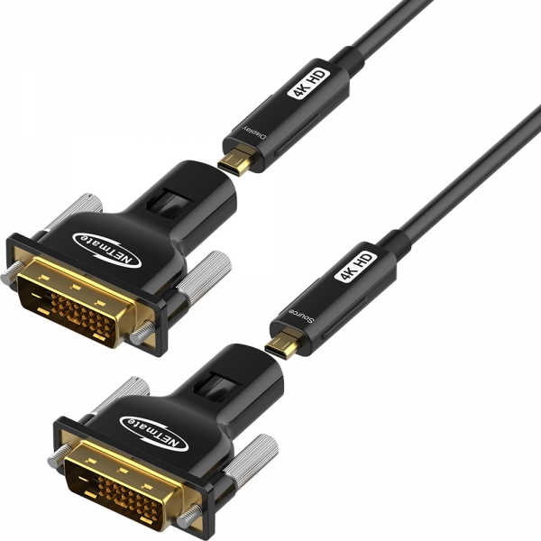 강원전자 넷메이트 DVI Hybrid AOC 배관용 케이블 30m NM-DAC30D