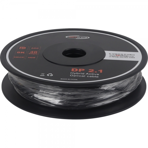 강원전자 넷메이트 DisplayPort 2.1 DP40 Hybrid AOC 케이블 30m NM-DAP30R