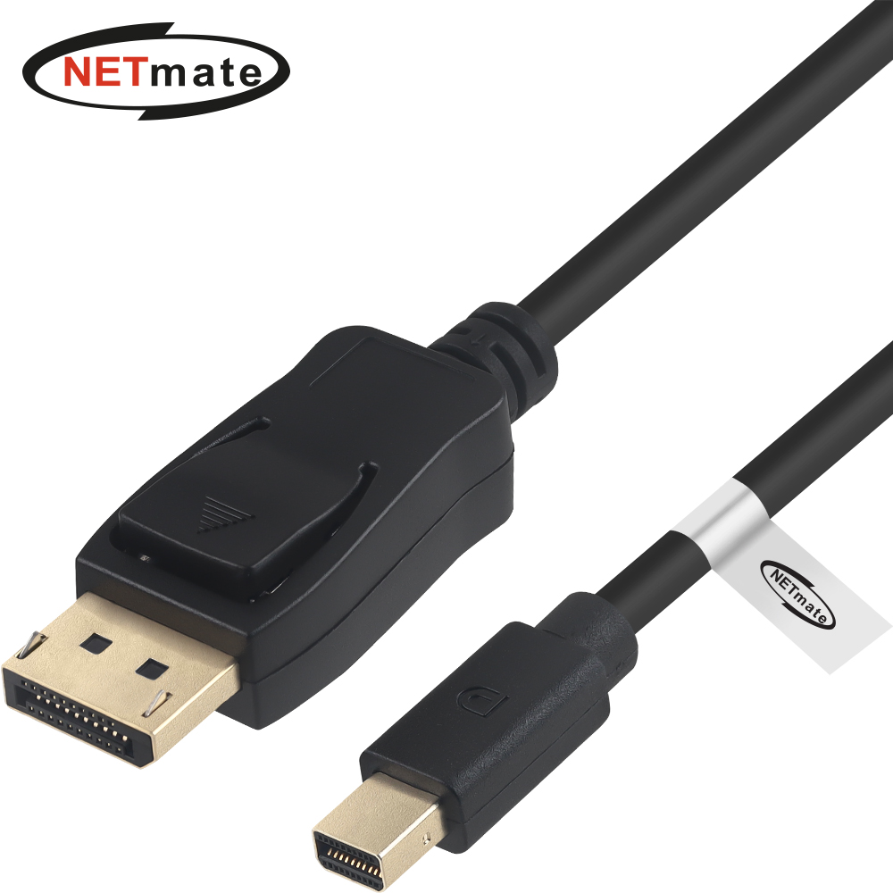 강원전자 넷메이트 mini DisplayPort to DisplayPort 1.4 케이블 2m NM-MDP142B