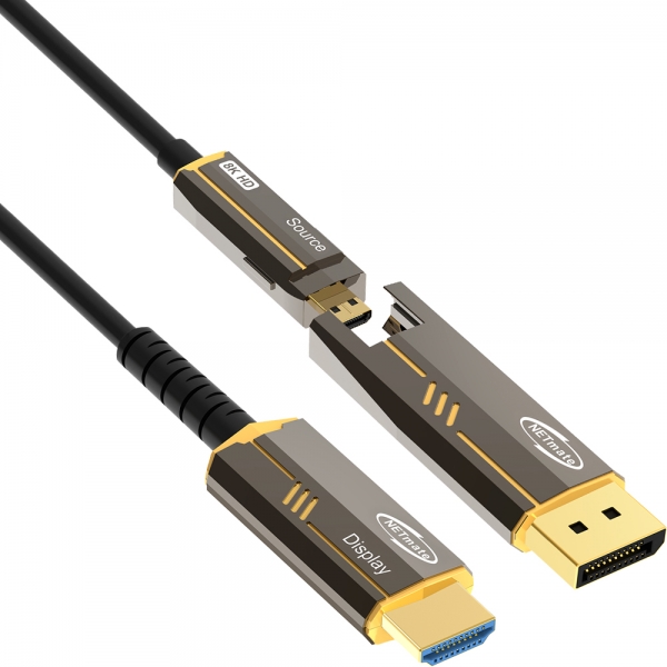 강원전자 넷메이트 DisplayPort to HDMI Hybrid AOC 케이블 30m NM-DHP30DG