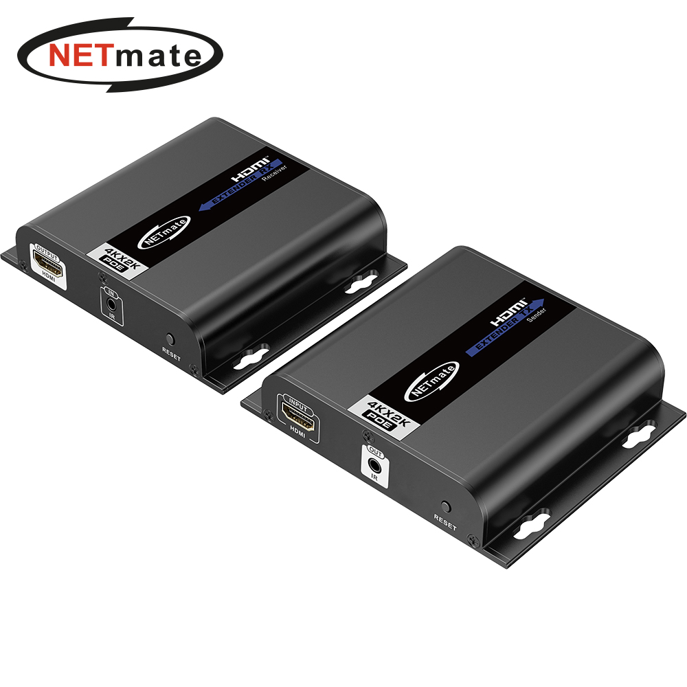 강원전자 넷메이트 4K HDMI PoE 익스텐더(120m) NM-HRP120