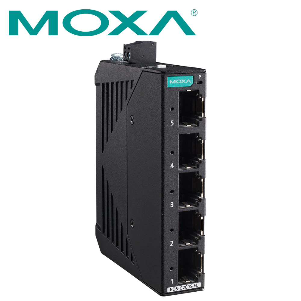 MOXA 산업용 5포트 기가비트 스위칭 허브(메탈 하우징) EDS-G2005-EL