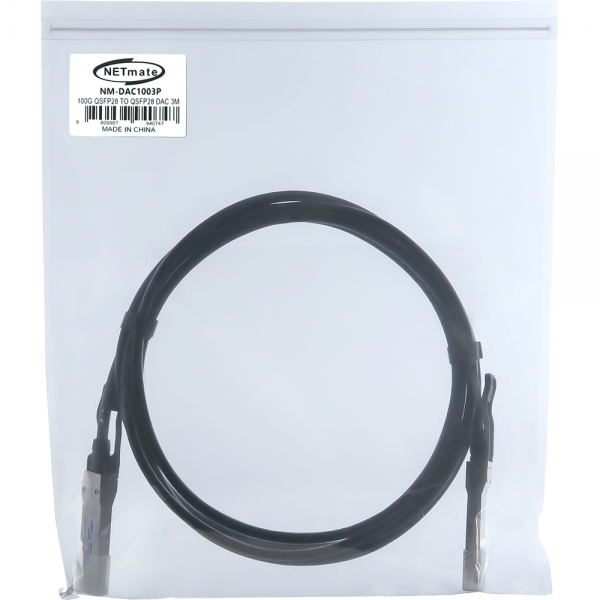 강원전자 넷메이트 100G QSFP28 DAC 광 모듈 케이블 3m NM-DAC1003P