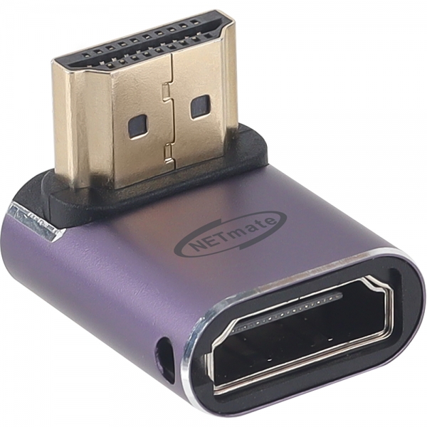 강원전자 넷메이트 HDMI 2.1 M/F 아래쪽 꺾임 젠더 NM-HG2104