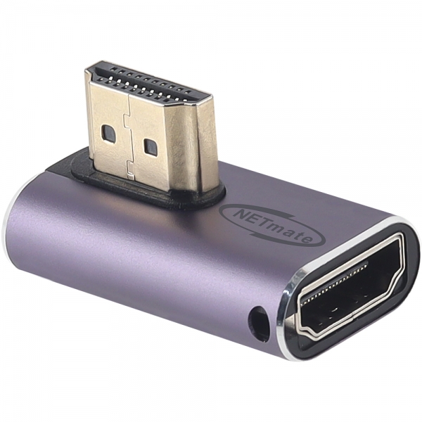 강원전자 넷메이트 HDMI 2.1 M/F 왼쪽 꺾임 젠더 NM-HG2107