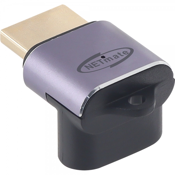 강원전자 넷메이트 HDMI 2.1 M/F 아래쪽 꺾임 젠더 NM-HG2108