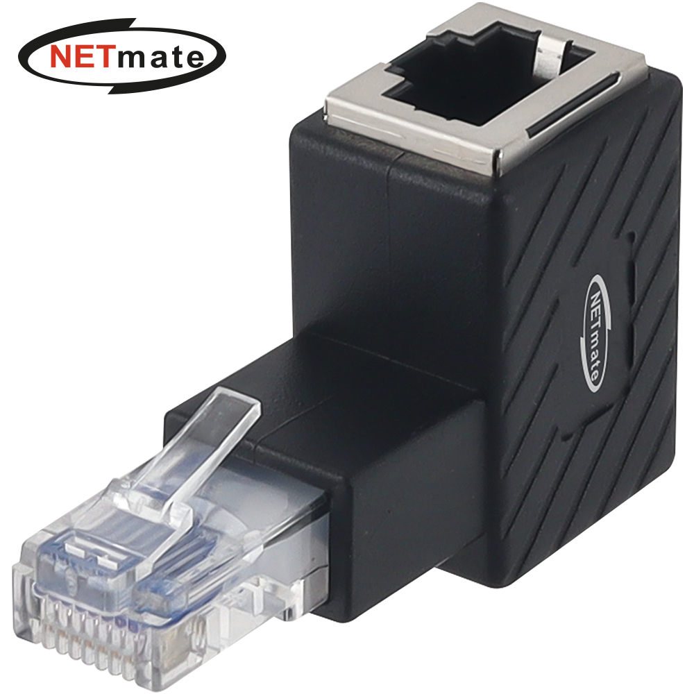 강원전자 넷메이트 RJ-45 위쪽 꺾임 젠더 NM-RG03
