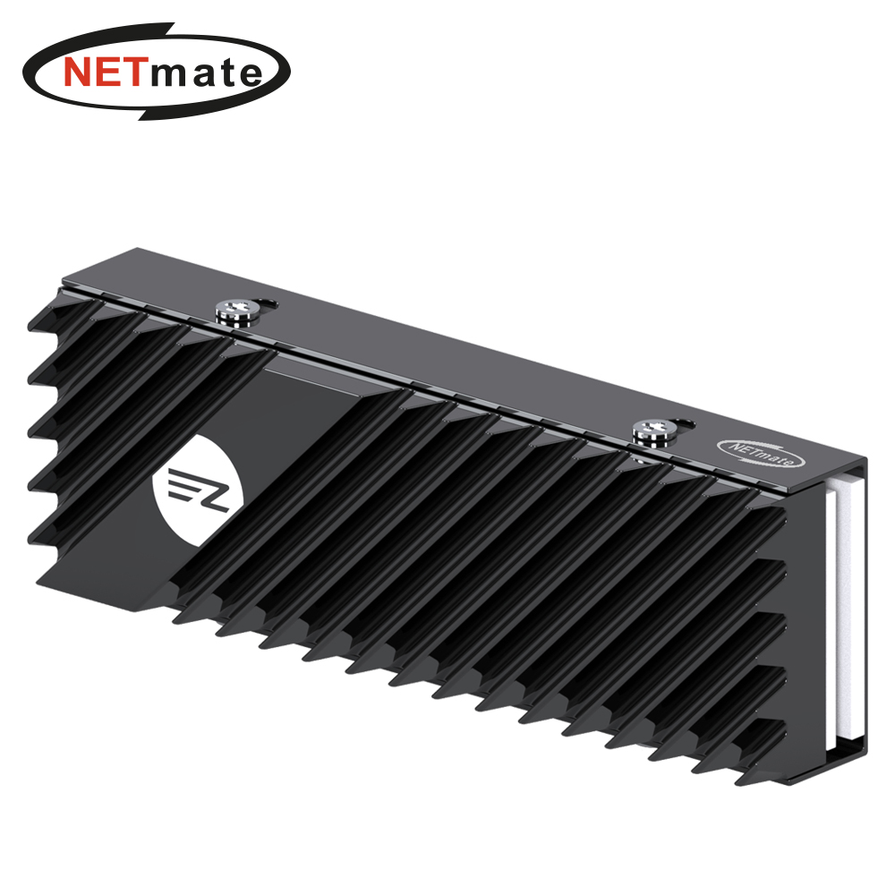 강원전자 넷메이트 M.2 SSD 알루미늄 방열판 (블랙) [EZDIY-FAB] NM-DPI0758