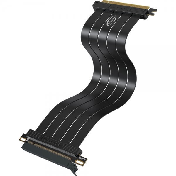강원전자 넷메이트 PCI-E 4.0 라이저 케이블 300mm (블랙/일자형) [EZDIY-FAB] NM-DPC1723