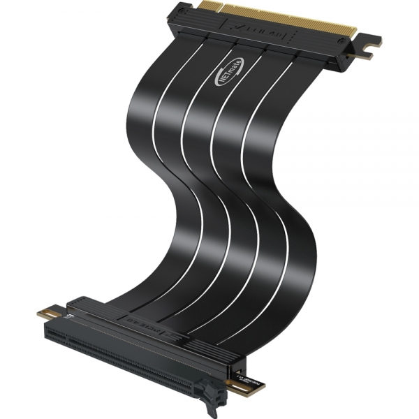강원전자 넷메이트 PCI-E 4.0 라이저 케이블 200mm (블랙/일자형) [EZDIY-FAB] NM-DPC1722