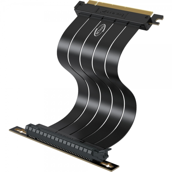 강원전자 넷메이트 PCI-E 4.0 라이저 케이블 200mm (블랙/90도) [EZDIY-FAB] NM-DPC172