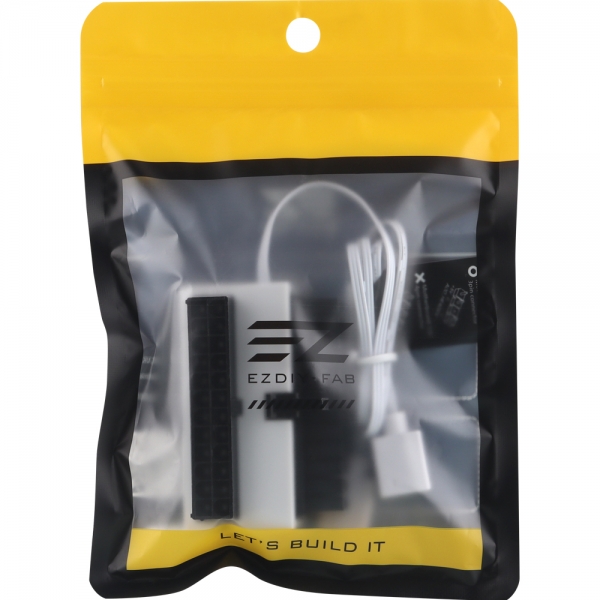 강원전자 넷메이트 메인보드 ATX 24핀 ARGB 어댑터 (화이트/90도) [EZDIY-FAB] NM-DPI1614