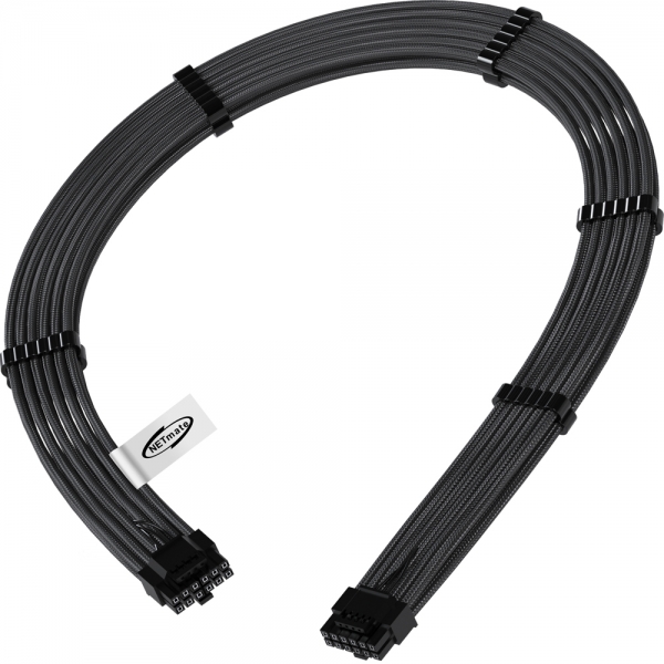 강원전자 넷메이트 PCI-E 5.0 12VHPWR 슬리빙 케이블 0.6m (블랙) [EZDIY-FAB] NM-DPR1922