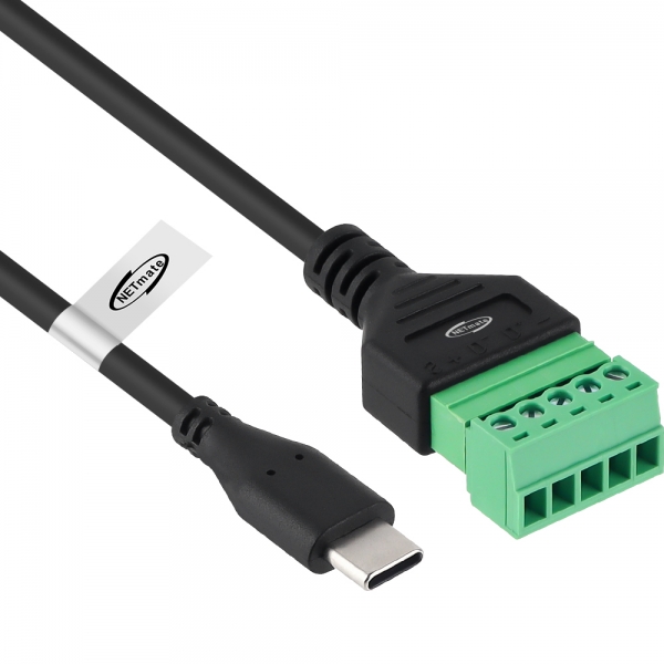 강원전자 넷메이트 USB2.0 CM / 터미널 블록 케이블 1m NM-TG06
