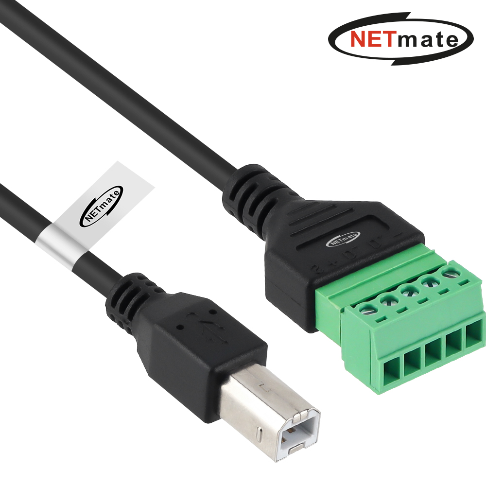 강원전자 넷메이트 USB2.0 BM / 터미널 블록 케이블 1m NM-TG10