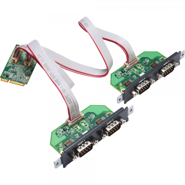 MOXA Mini PCI Express 4포트 RS232/422/485 시리얼카드 CP-114N-T