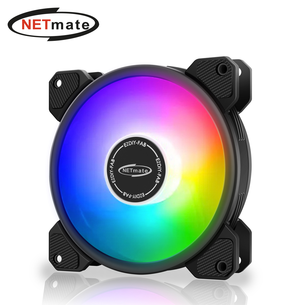 강원전자 넷메이트 Inner Ring ARGB 120mm 쿨링팬(블랙/단품) [EZDIY-FAB] NM-RGBFS207P