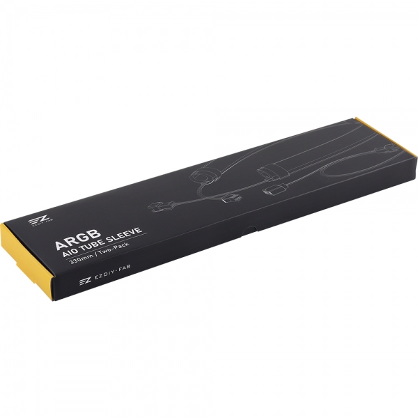 강원전자 넷메이트 수냉쿨러용 ARGB 튜브 커버 330mm(2PACK) [EZDIY-FAB] NM-DPI1293