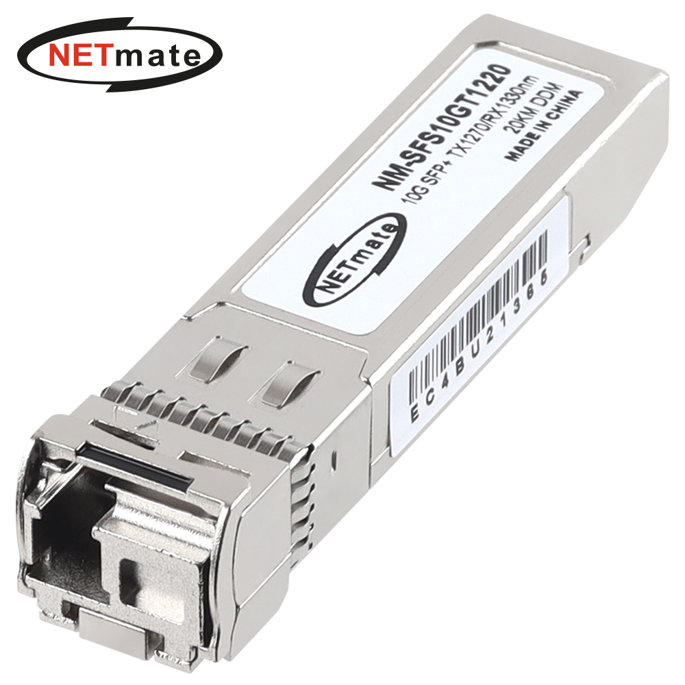 강원전자 넷메이트 10G 싱글모드 SFP+ BiDi 광 모듈(TX1270nm/RX1330nm/20km) NM-SFS10GT1220