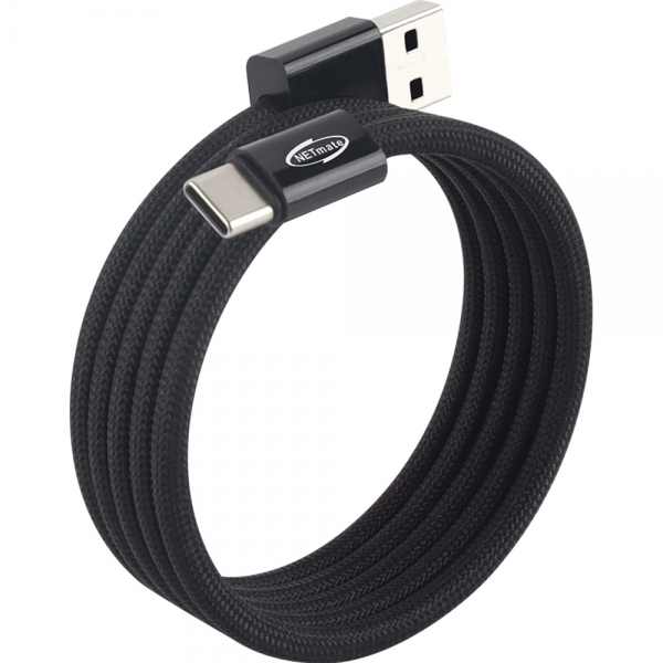 강원전자 넷메이트 USB2.0 마그네틱 AM-CM 케이블 1m (블랙) NM-UCA2151BM