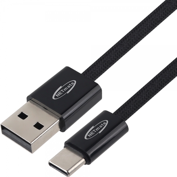 강원전자 넷메이트 USB2.0 마그네틱 AM-CM 케이블 1m (블랙) NM-UCA2151BM