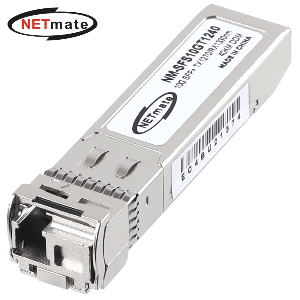 강원전자 넷메이트 10G 싱글모드 SFP+ BiDi 광 모듈(TX1270nm/RX1330nm/40km) NM-SFS10GT1240