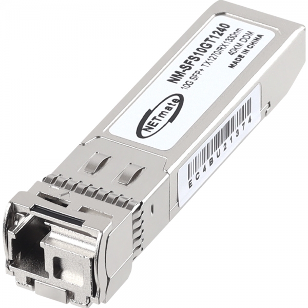강원전자 넷메이트 10G 싱글모드 SFP+ BiDi 광 모듈(TX1270nm/RX1330nm/40km) NM-SFS10GT1240