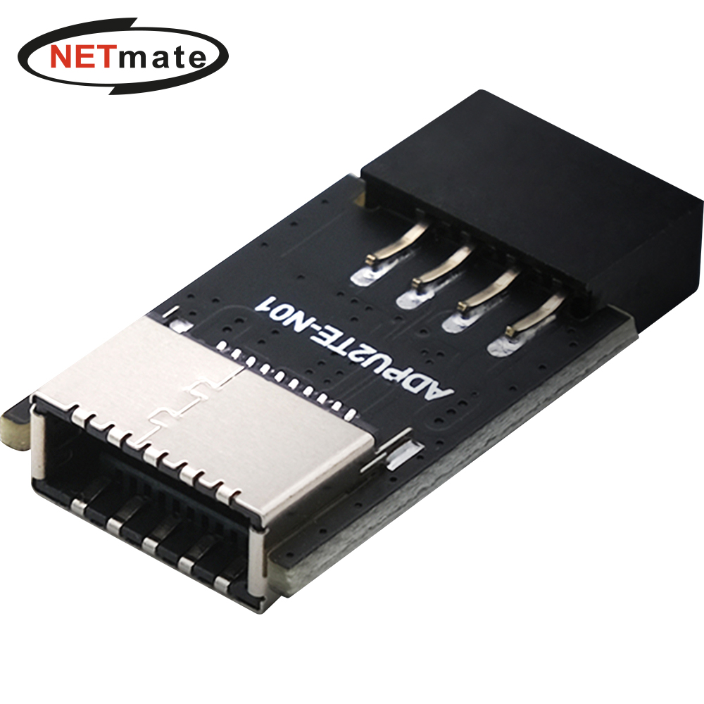 강원전자 넷메이트 USB2.0 10핀 헤더 Type E 변환 어댑터 [EZDIY-FAB] NM-DPC180