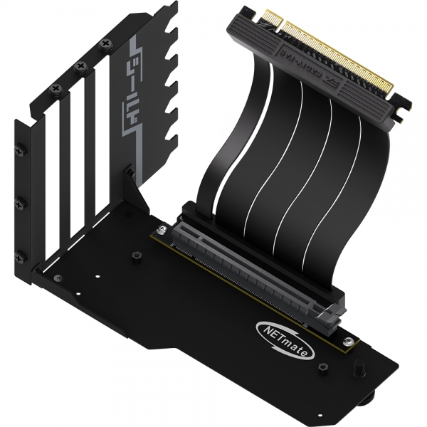 강원전자 넷메이트 PCI-E 4.0 라이저 케이블 지지대 키트 (블랙) [EZDIY-FAB] NM-HPI344