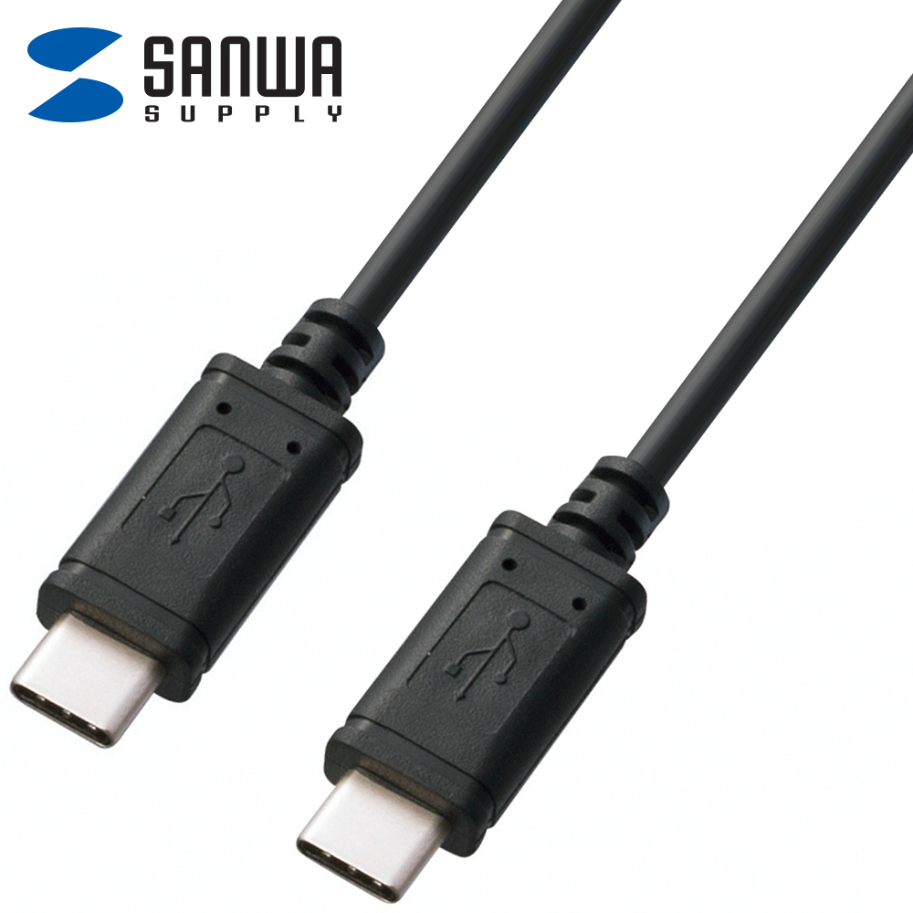 강원전자 산와서플라이 USB C타입 3A 60W 고속충전 케이블 1m KU-CC10