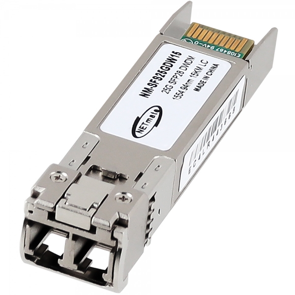 강원전자 넷메이트 25G 싱글모드 SFP28 DWDM 광 모듈(C28 1554.94nm/15km) NM-SFS25GDW15