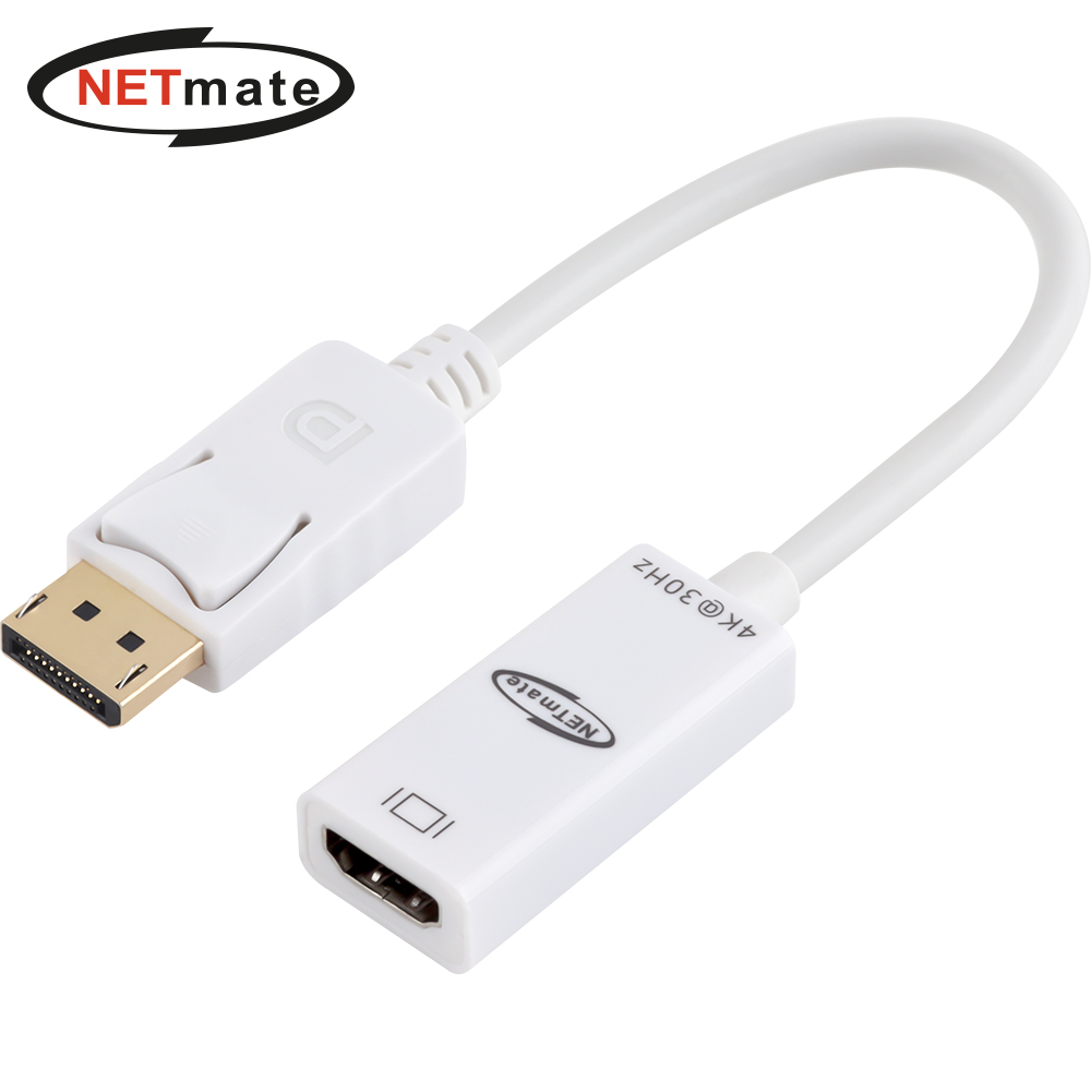 강원전자 넷메이트 DP to HDMI 컨버터(4K30Hz) NM-DH0430