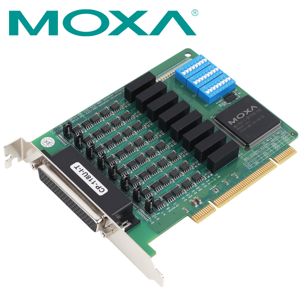 MOXA PCI 8포트 RS232/422/485 아이솔레이션 시리얼카드(케이블 별매) CP-118U-I-T