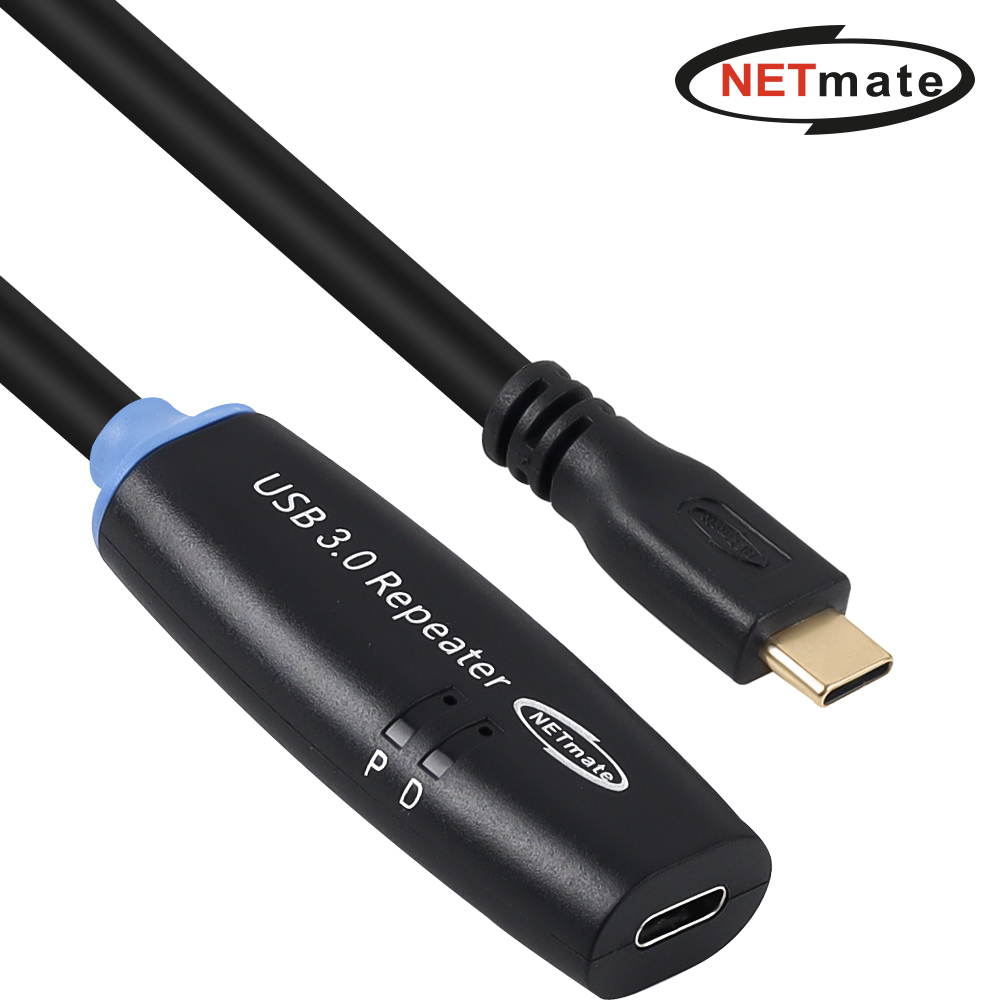 강원전자 넷메이트 USB3.0 C타입 연장 리피터 5m CBL-302CMCF-5P