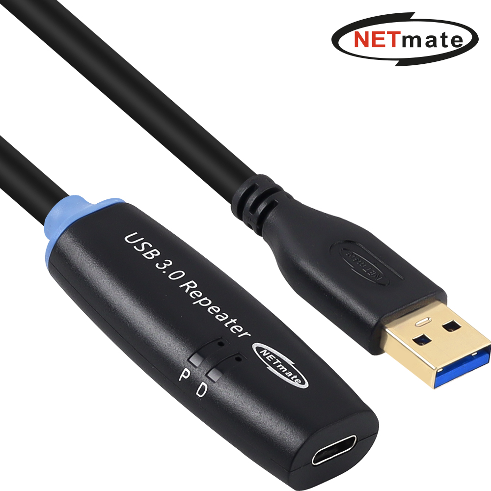 강원전자 넷메이트 USB3.0 AM-CF 연장 리피터 15m CBL-302AMCF-15P