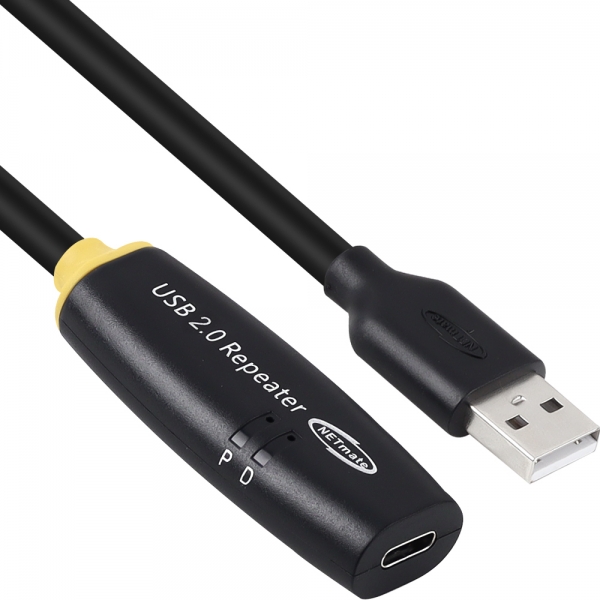 강원전자 넷메이트 USB2.0 AM-CF 연장 리피터 10m CBL-203AMCF-10P