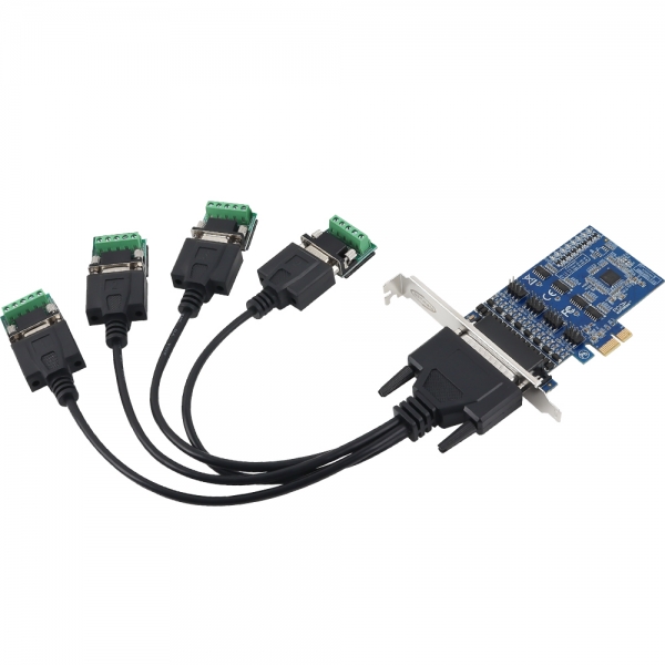 강원전자 넷메이트 PCI Express 4포트 RS422/485 시리얼카드(슬림PC겸용) NM-PS44