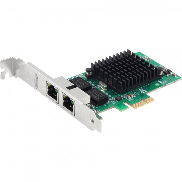 강원전자 넷메이트 PCI Express 듀얼 기가비트 랜카드(Intel/슬림PC겸용) NM-PL12T