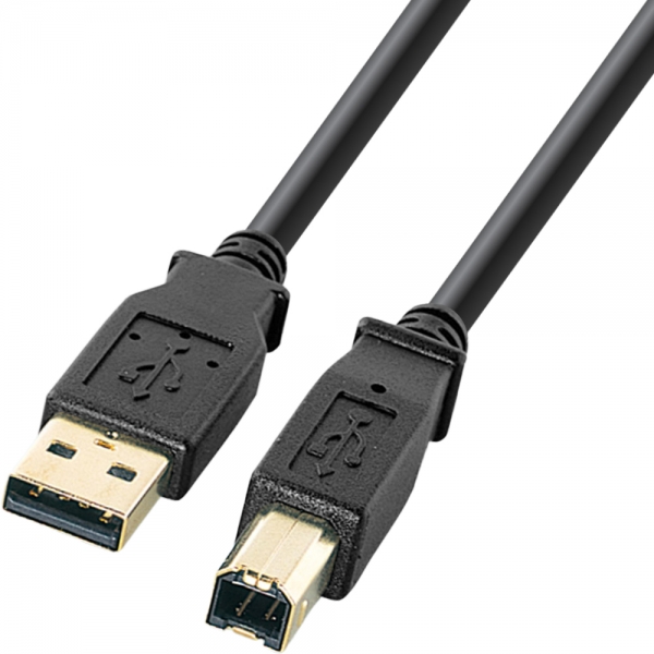 강원전자 산와서플라이 USB2.0 AM-BM 케이블 1.5m (블랙) KU20-15BKHK2